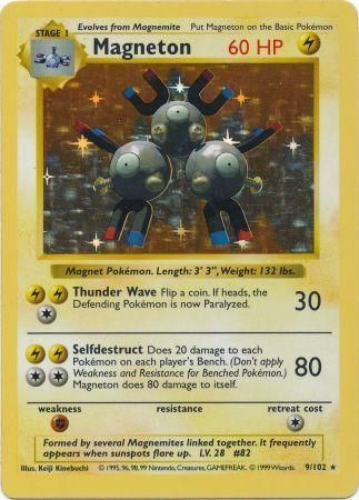 Magneton (9/102) [Base Set Shadowless Unlimited] | Rock City Comics