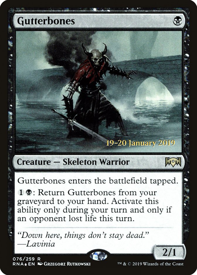 Gutterbones [Ravnica Allegiance Prerelease Promos] | Rock City Comics