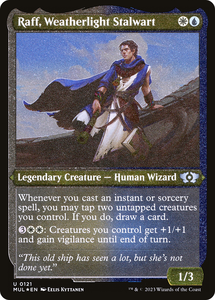 Raff, Weatherlight Stalwart (Foil Etched) [Multiverse Legends] | Rock City Comics