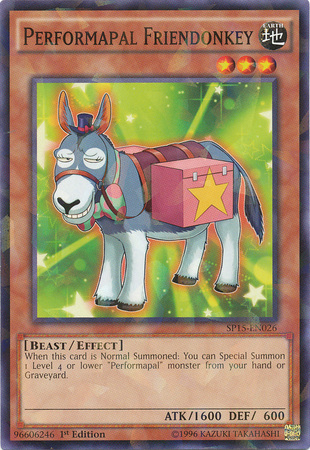 Performapal Friendonkey [SP15-EN026] Shatterfoil Rare | Rock City Comics