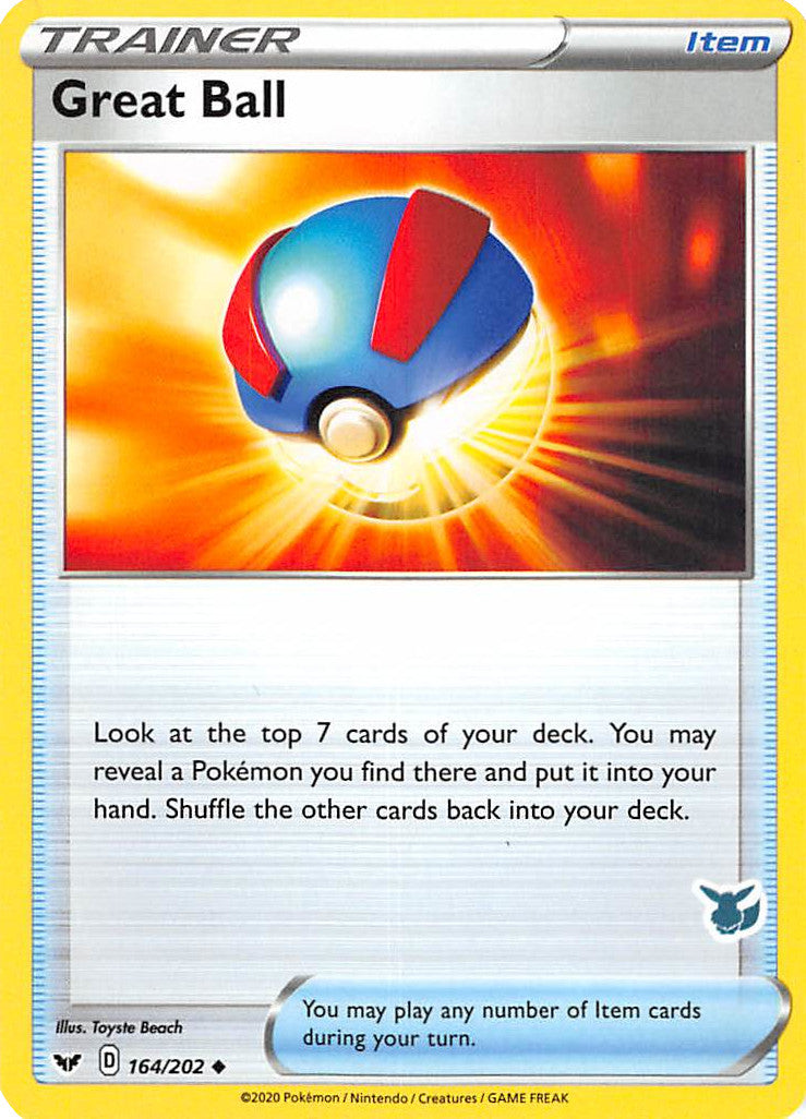 Great Ball (164/202) (Eevee Deck) [Battle Academy 2022] | Rock City Comics