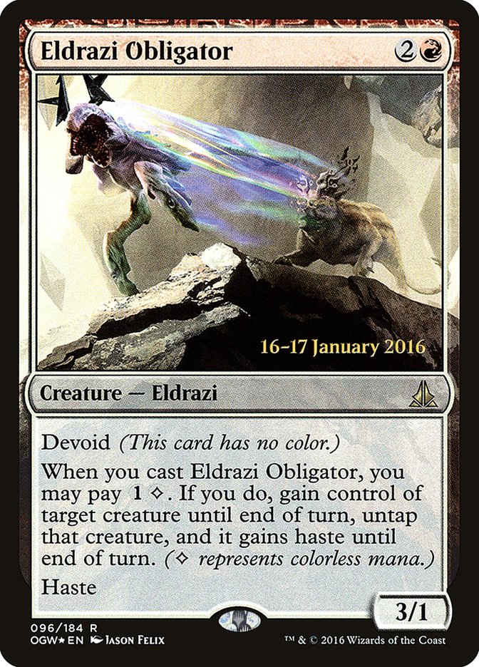 Eldrazi Obligator [Oath of the Gatewatch Prerelease Promos] | Rock City Comics