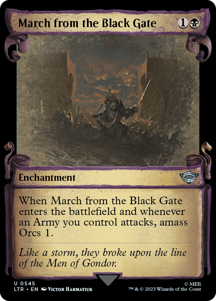 March from the Black Gate [The Lord of the Rings: Tales of Middle-Earth Showcase Scrolls] | Rock City Comics
