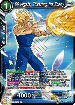 SS Vegeta, Thwarting the Enemy (BT14-043) [Cross Spirits] | Rock City Comics