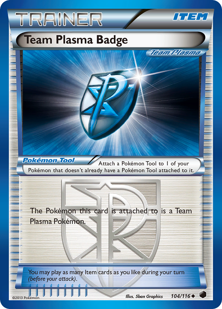 Team Plasma Badge (104/116) [Black & White: Plasma Freeze] | Rock City Comics