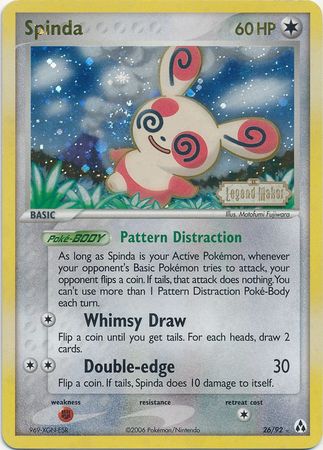 Spinda (26/92) (Stamped) [EX: Legend Maker] | Rock City Comics