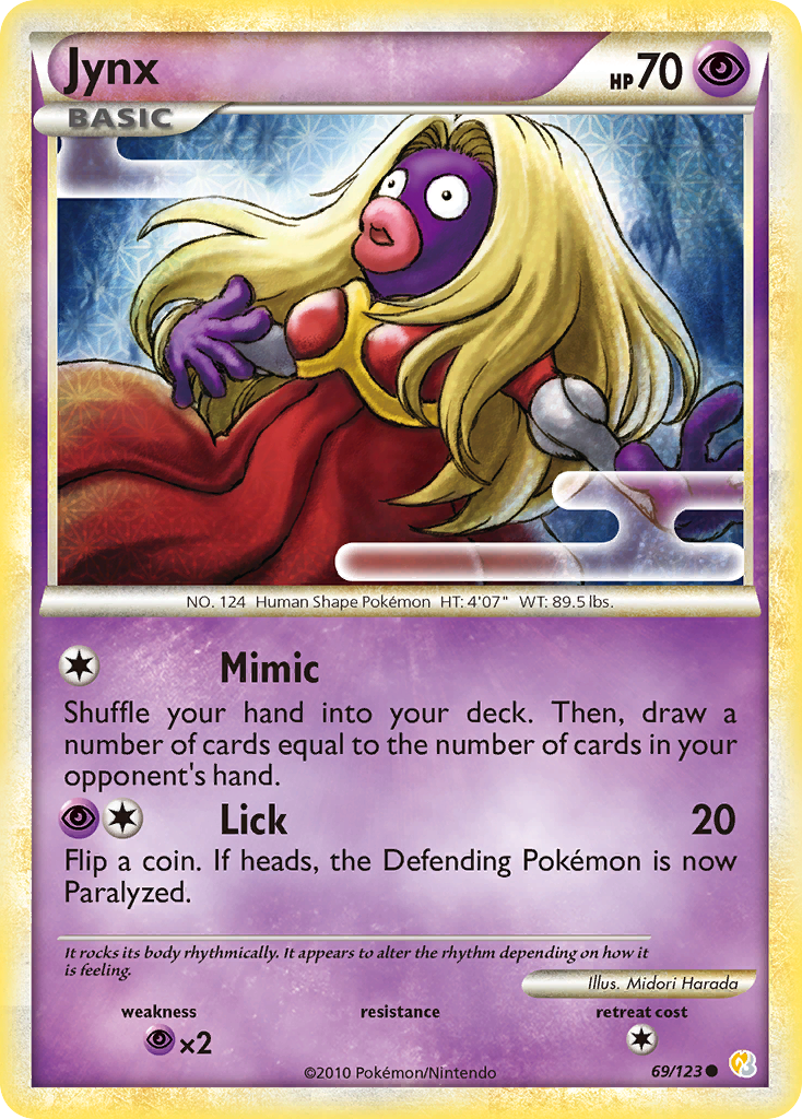 Jynx (69/123) [HeartGold & SoulSilver: Base Set] | Rock City Comics