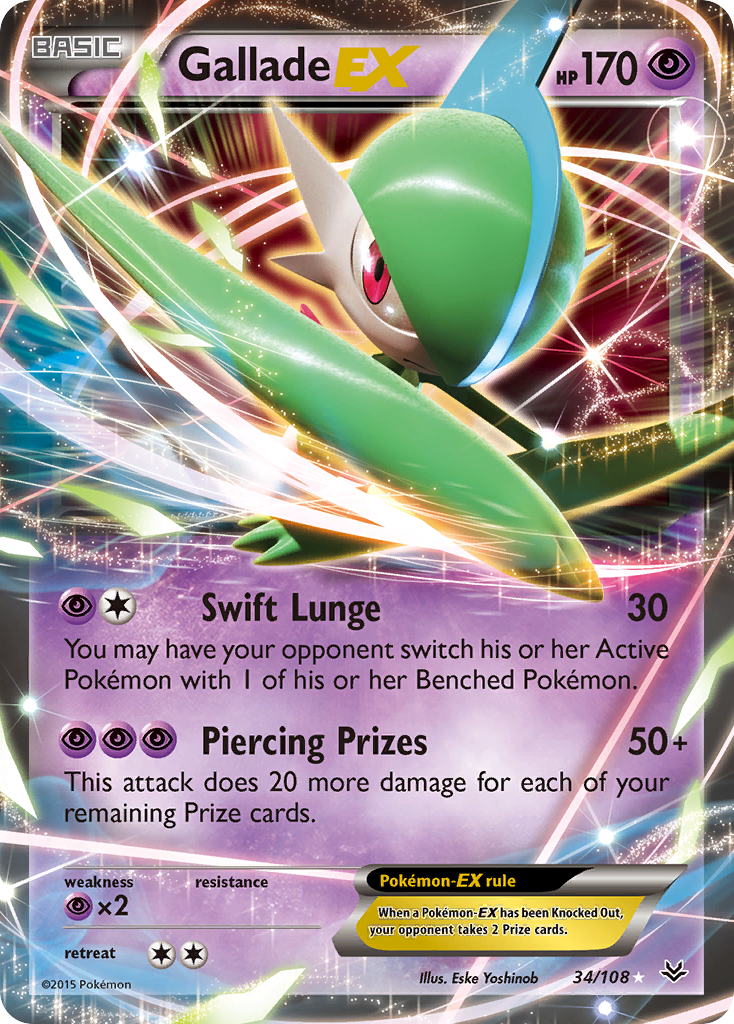 Gallade EX (34/108) [XY: Roaring Skies] | Rock City Comics