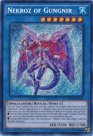 Nekroz of Gungnir [MP15-EN219] Secret Rare | Rock City Comics