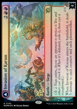 Invasion of Karsus // Refraction Elemental [March of the Machine Prerelease Promos] | Rock City Comics