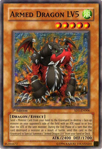 Armed Dragon LV5 [SD1-EN006] Common | Rock City Comics