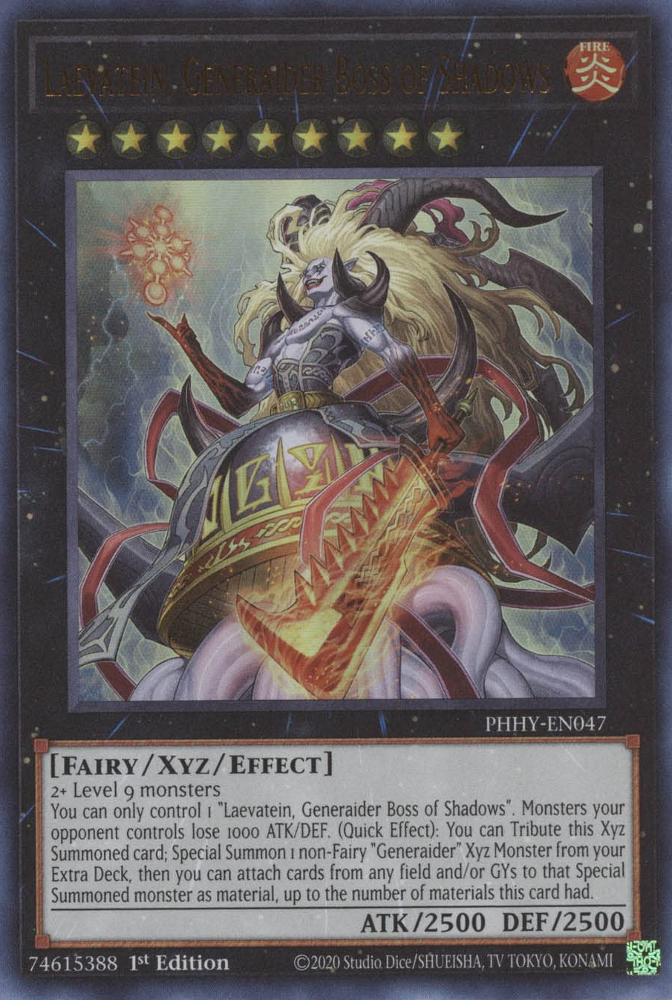 Laevatein, Generaider Boss of Shadows [PHHY-EN047] Ultra Rare | Rock City Comics