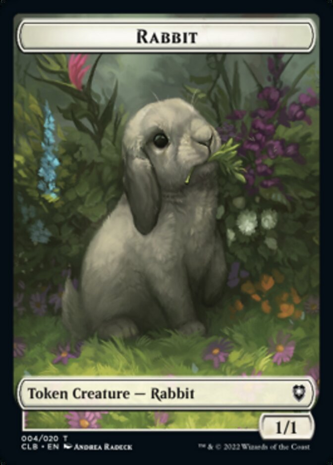 Treasure // Rabbit Double-sided Token [Commander Legends: Battle for Baldur's Gate Tokens] | Rock City Comics