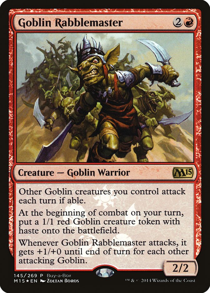 Goblin Rabblemaster (Buy-A-Box) [Magic 2015 Promos] | Rock City Comics