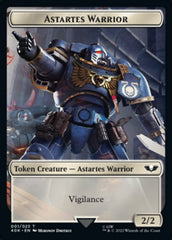 Astartes Warrior // Robot Double-sided Token (Surge Foil) [Universes Beyond: Warhammer 40,000 Tokens] | Rock City Comics