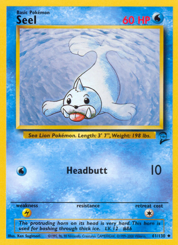 Seel (61/130) [Base Set 2] | Rock City Comics