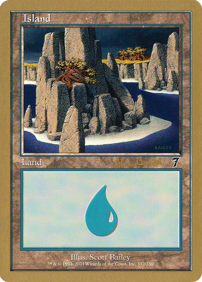 Island (ab332) (Alex Borteh) [World Championship Decks 2001] | Rock City Comics