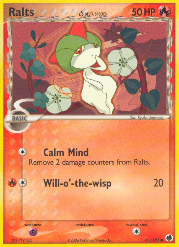 Ralts (61/101) (Delta Species) [EX: Dragon Frontiers] | Rock City Comics