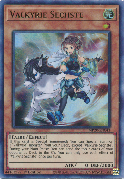 Valkyrie Sechste [MP20-EN043] Ultra Rare | Rock City Comics