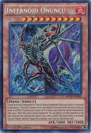 Infernoid Onuncu [MP15-EN209] Secret Rare | Rock City Comics