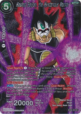 Masked Saiyan, the Mysterious Warrior (Foil) (EX02-02) [Dark Demon's Villains] | Rock City Comics