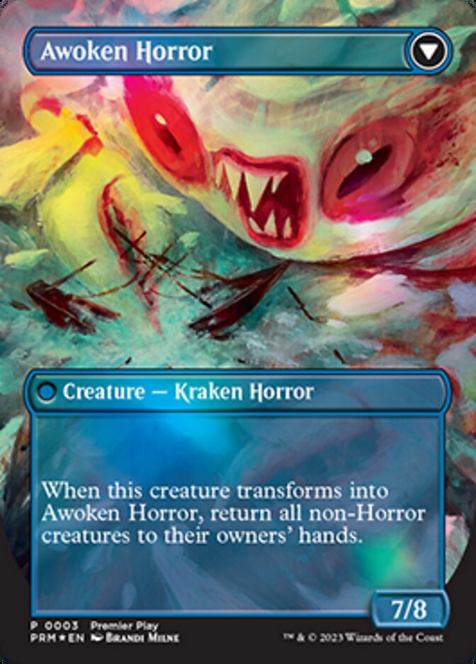 Thing in the Ice // Awoken Horror (Borderless Alternate Art) [Regional Championship Qualifiers 2023] | Rock City Comics