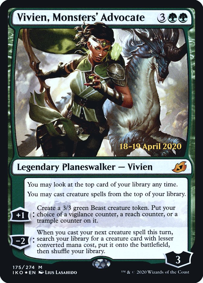 Vivien, Monsters' Advocate  [Ikoria: Lair of Behemoths Prerelease Promos] | Rock City Comics