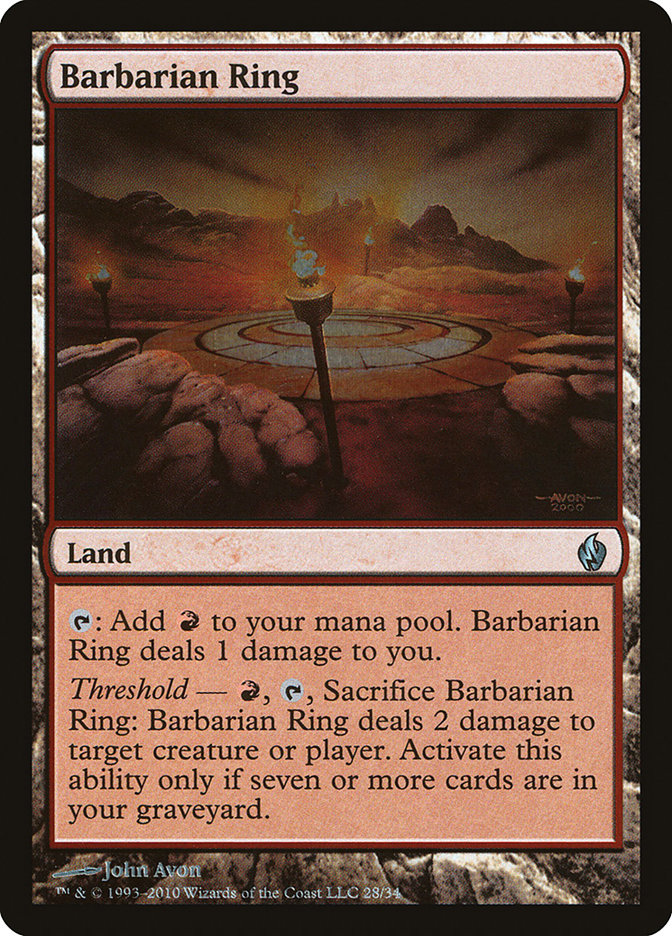 Barbarian Ring [Premium Deck Series: Fire and Lightning] | Rock City Comics