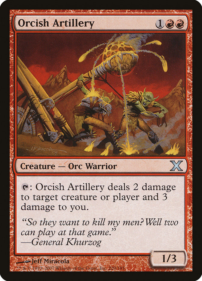 Orcish Artillery [Tenth Edition] | Rock City Comics