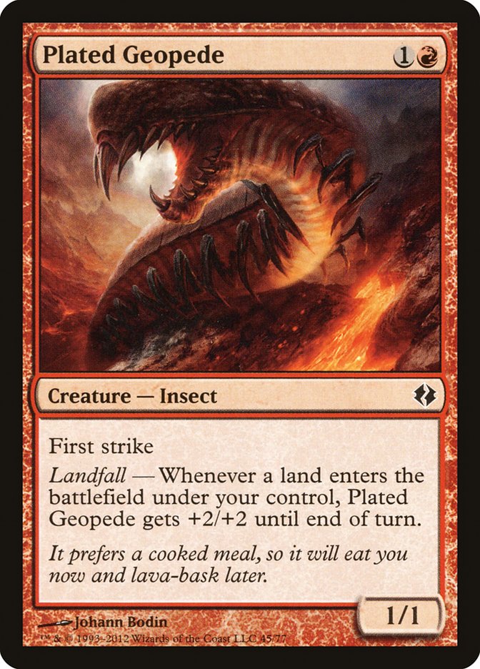 Plated Geopede [Duel Decks: Venser vs. Koth] | Rock City Comics