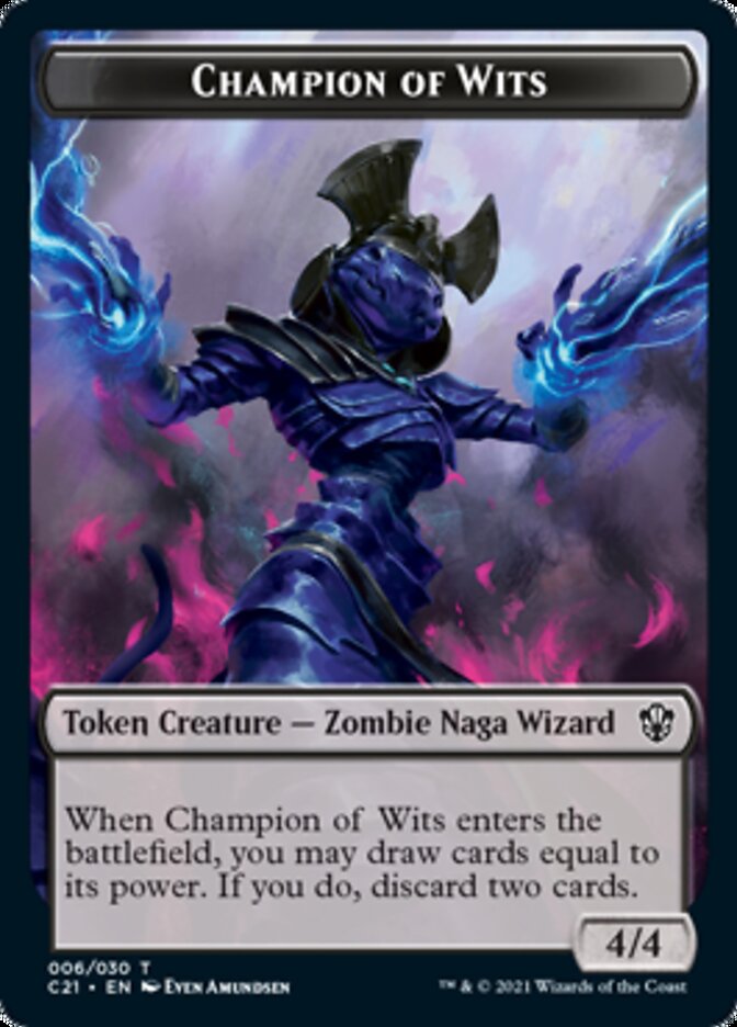 Eldrazi // Champion of Wits Token [Commander 2021 Tokens] | Rock City Comics