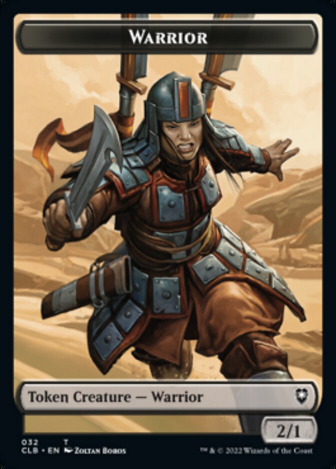 Warrior // Inkling Double-sided Token [Commander Legends: Battle for Baldur's Gate Tokens] | Rock City Comics