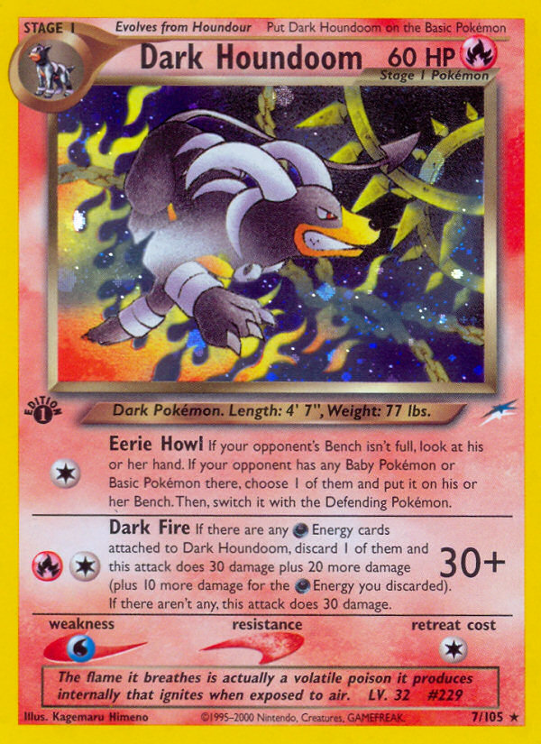 Dark Houndoom (7/105) [Neo Destiny 1st Edition] | Rock City Comics