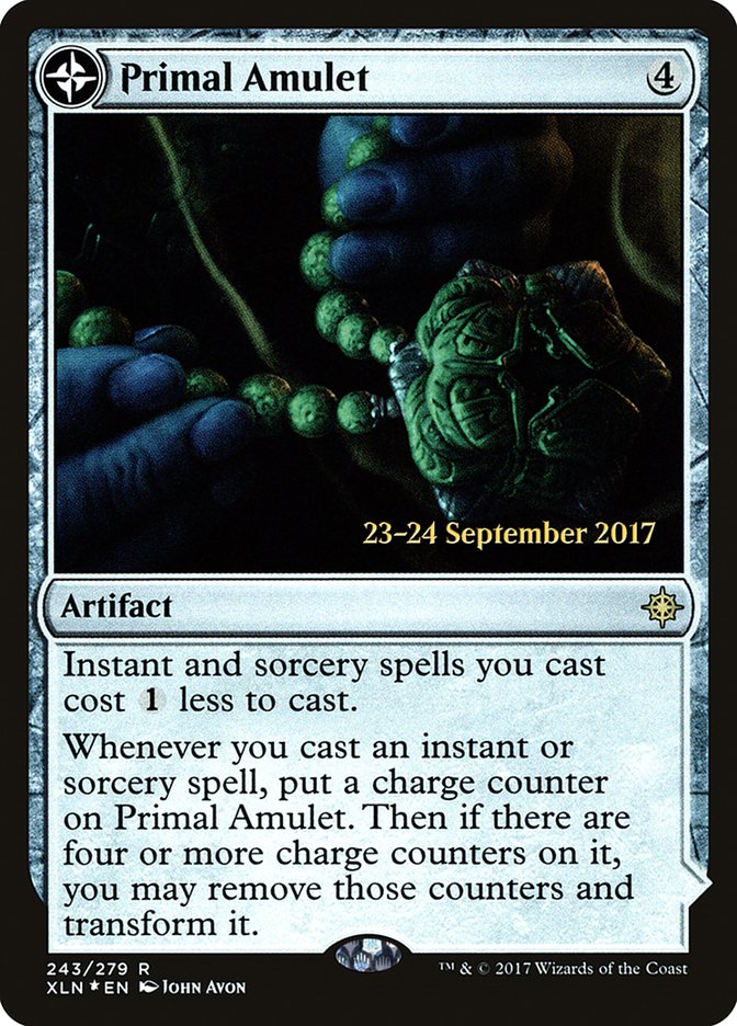 Primal Amulet // Primal Wellspring  [Ixalan Prerelease Promos] | Rock City Comics