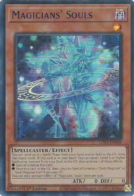 Magicians' Souls (Blue) [LDS3-EN088] Ultra Rare | Rock City Comics