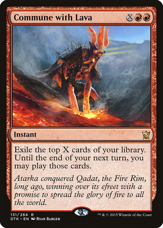 Commune with Lava [Dragons of Tarkir] | Rock City Comics