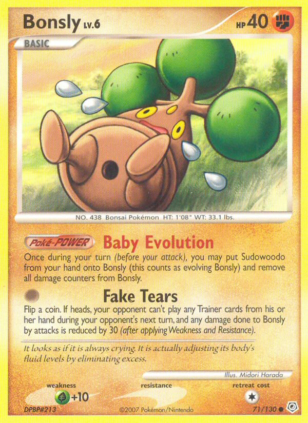 Bonsly (71/130) [Diamond & Pearl: Base Set] | Rock City Comics