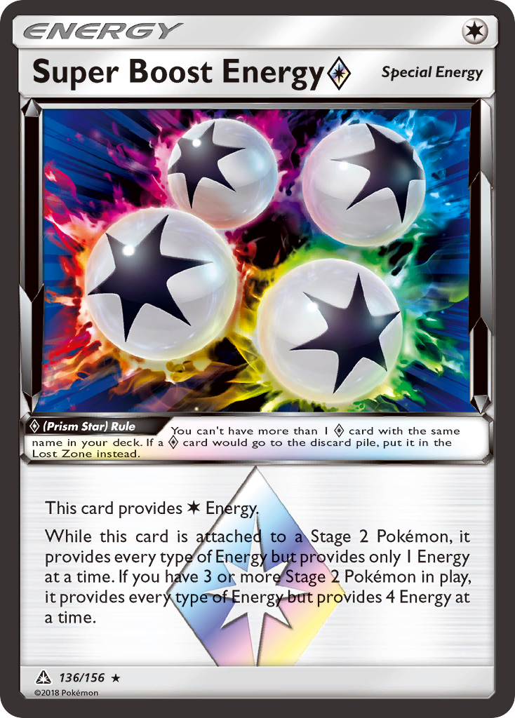 Super Boost Energy (136/156) (Prism Star) [Sun & Moon: Ultra Prism] | Rock City Comics