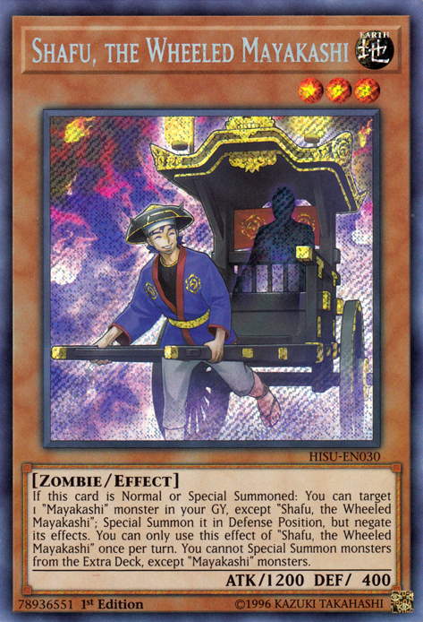 Shafu, the Wheeled Mayakashi [HISU-EN030] Secret Rare | Rock City Comics