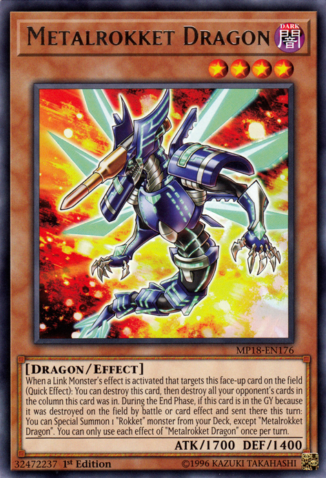 Metalrokket Dragon [MP18-EN176] Rare | Rock City Comics