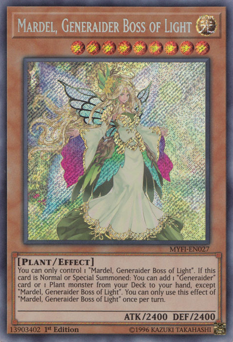 Mardel, Generaider Boss of Light [MYFI-EN027] Secret Rare | Rock City Comics