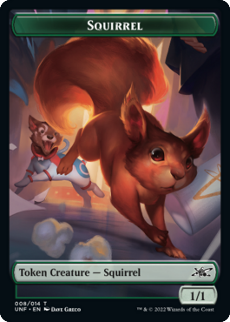 Squirrel // Storm Crow Double-sided Token [Unfinity Tokens] | Rock City Comics