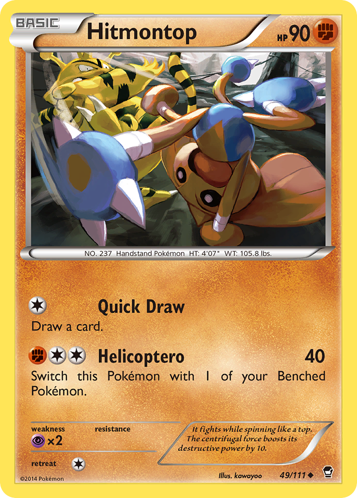 Hitmontop (49/111) [XY: Furious Fists] | Rock City Comics