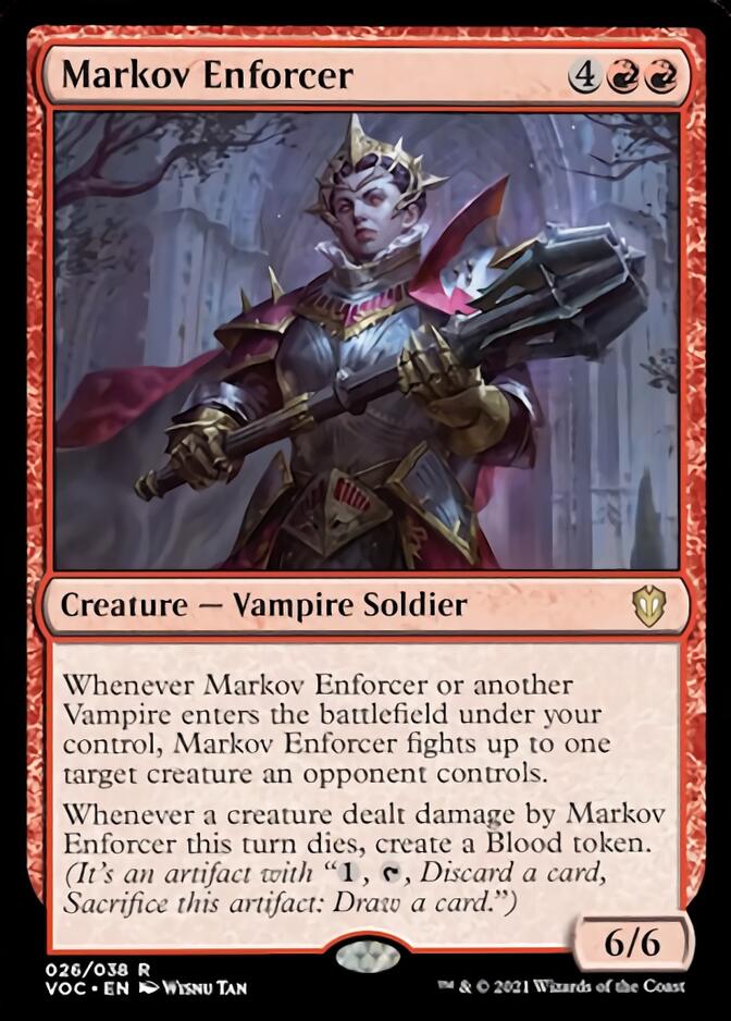 Markov Enforcer [Innistrad: Crimson Vow Commander] | Rock City Comics