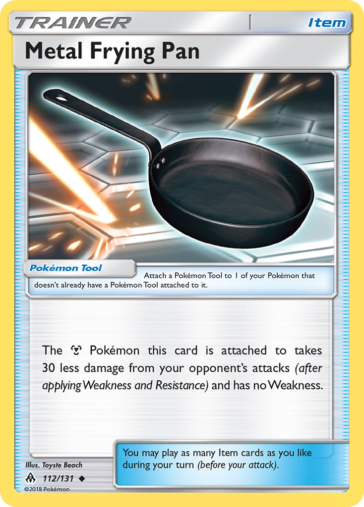 Metal Frying Pan (112/131) [Sun & Moon: Forbidden Light] | Rock City Comics