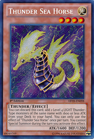 Thunder Sea Horse [ABYR-EN098] Secret Rare | Rock City Comics