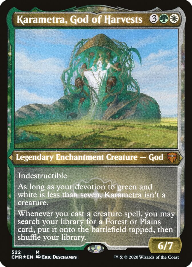 Karametra, God of Harvests (Etched) [Commander Legends] | Rock City Comics