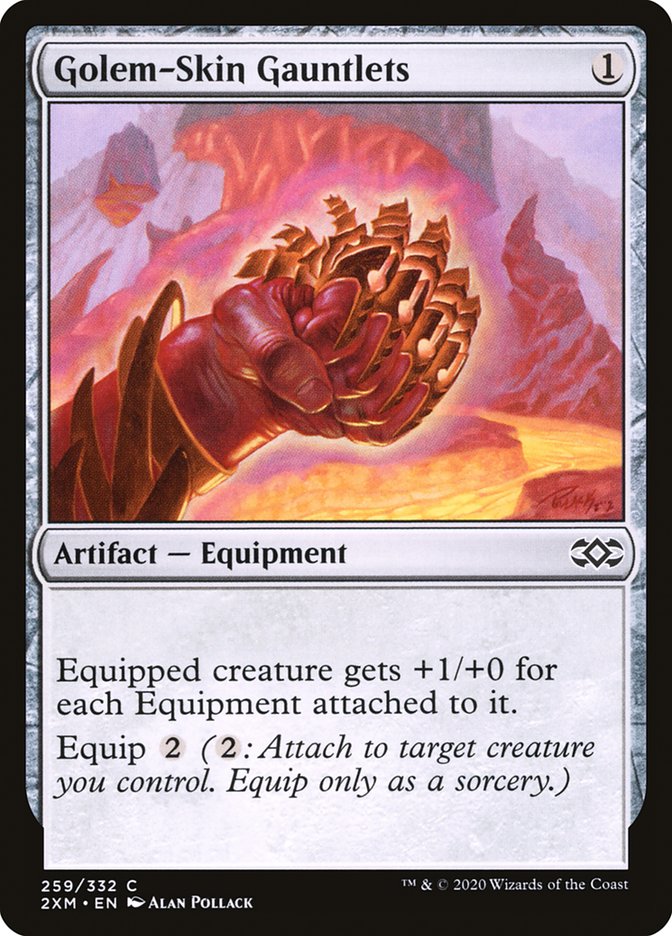 Golem-Skin Gauntlets [Double Masters] | Rock City Comics