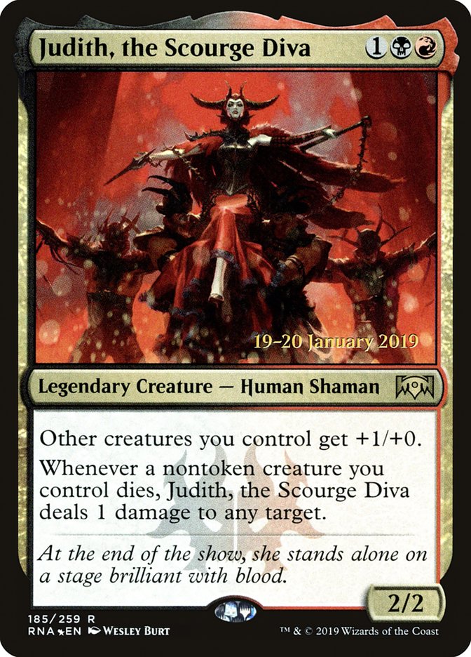 Judith, the Scourge Diva [Ravnica Allegiance Prerelease Promos] | Rock City Comics