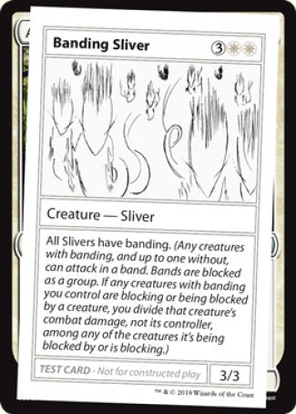 Banding Sliver (2021 Edition) [Mystery Booster Playtest Cards] | Rock City Comics